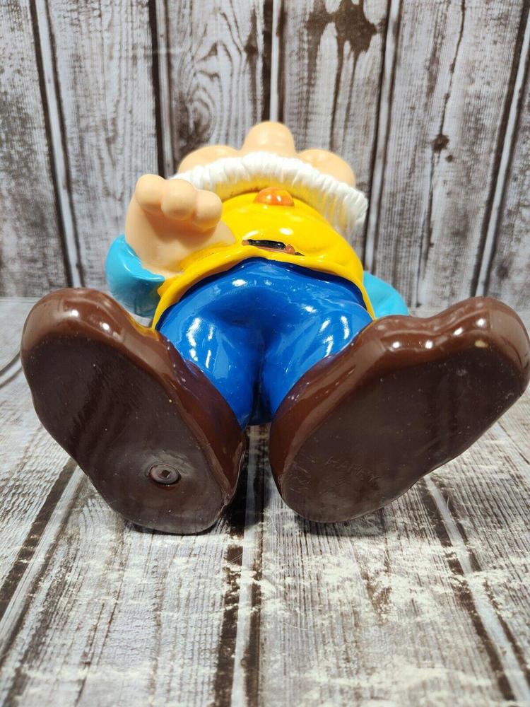 Vintage Walt Disney Productions Happy 3 Dwarf Snow White Vinyl 8" Squeaker Japan - Picture 11 of 12